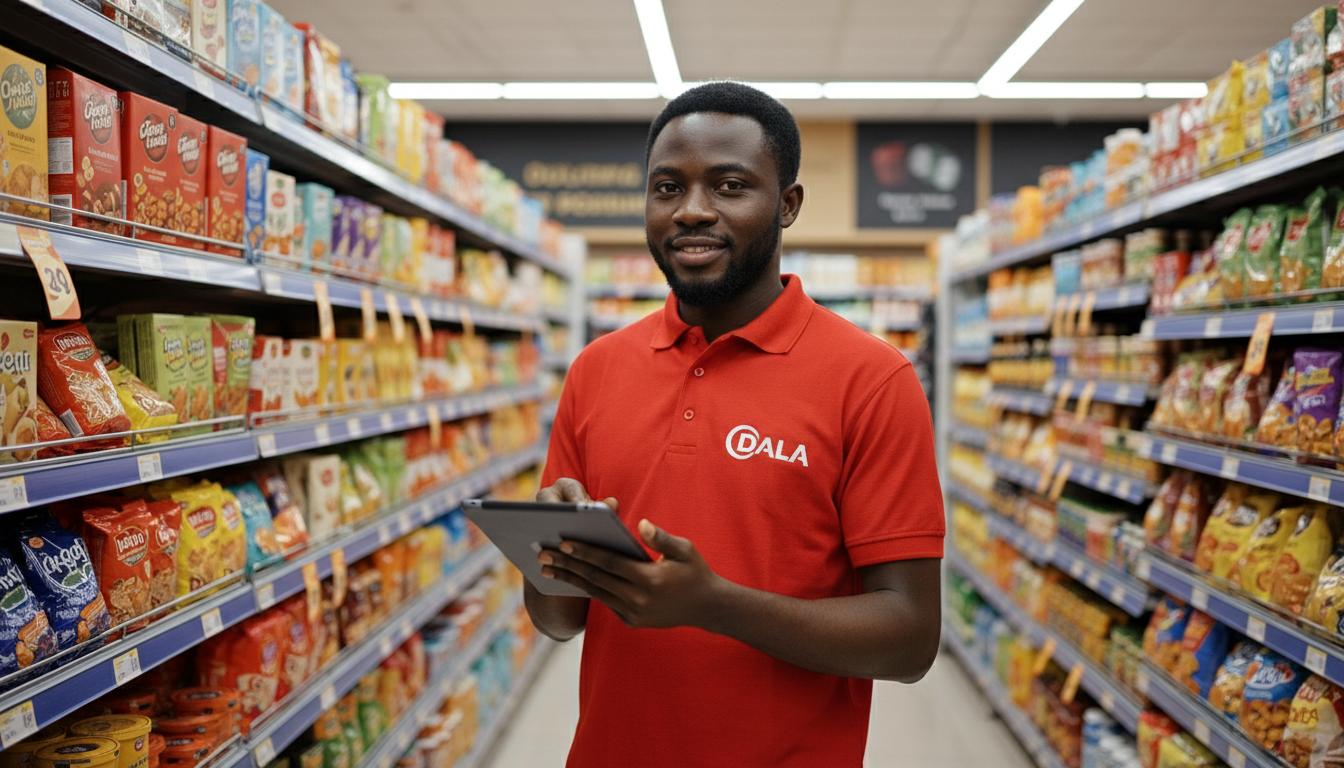 DALA field team in supermarket